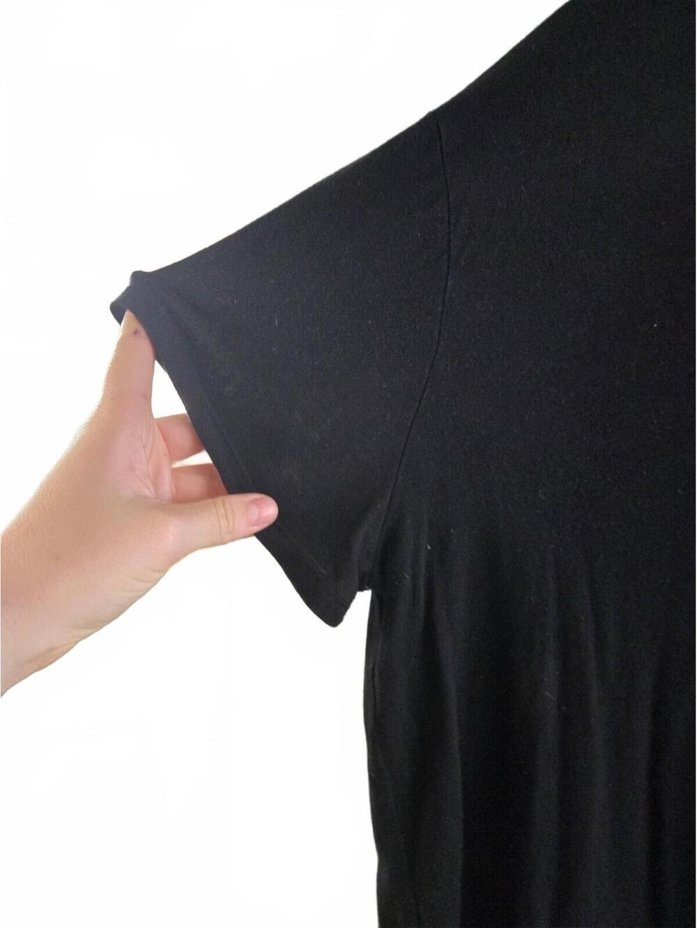 Nine West Soft Spun Black V-Neck T-Shirt XXL - Picture 4 of 6